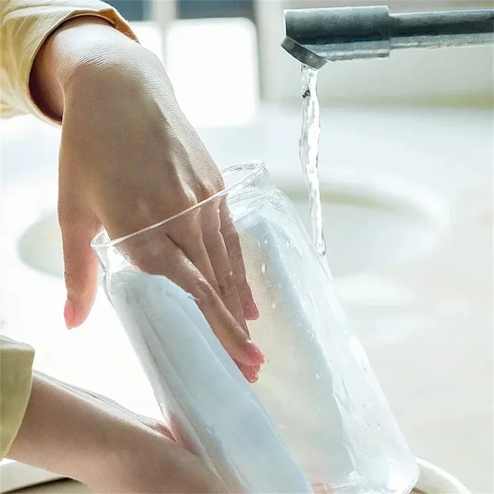 Bocal sous vide en verre transparent pour grains de café et aliments