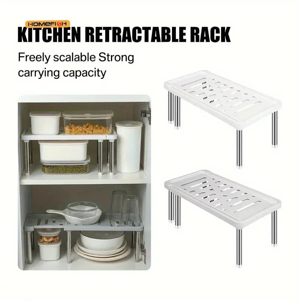 Étagère extensible (1 pièce), organisateur de rangement polyvalent pour épices