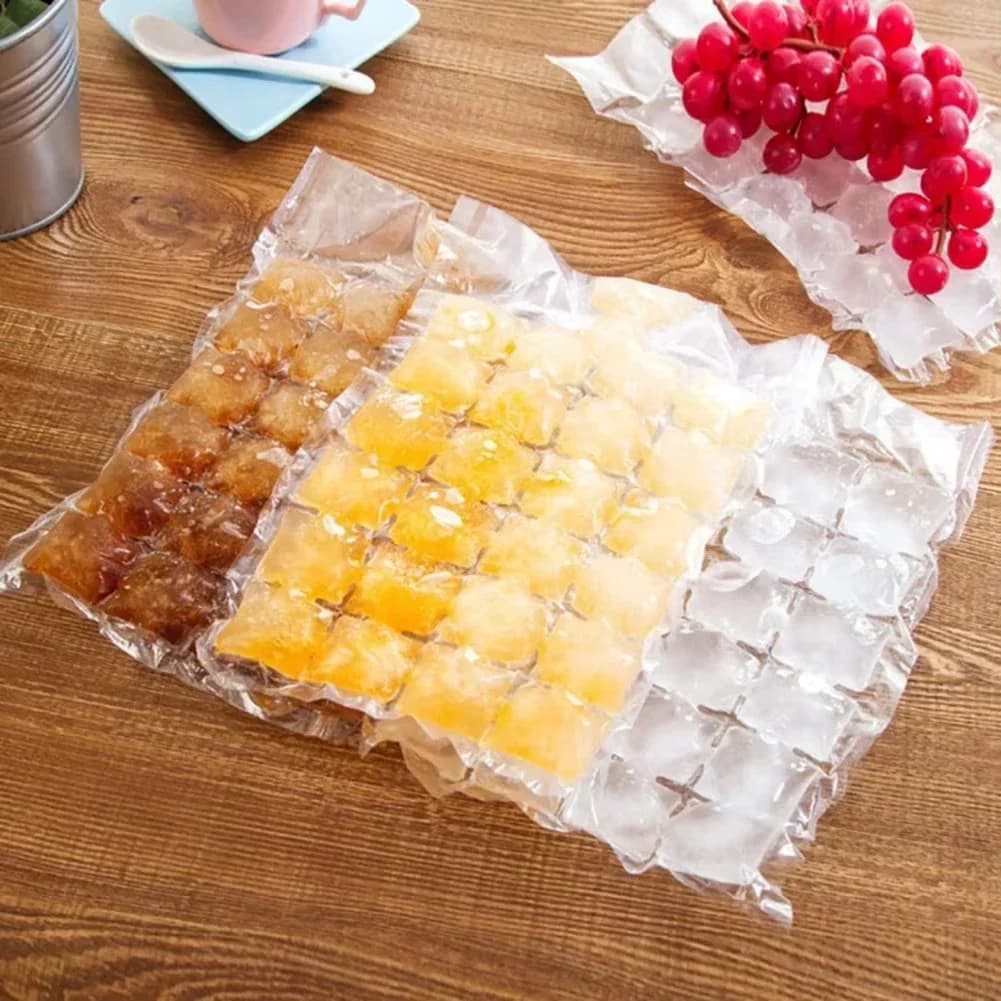 Sacs à Glaçons Jetables Auto-Scellants 10-100 pcs - Moule à Glaçons pour Bar et Cocktails