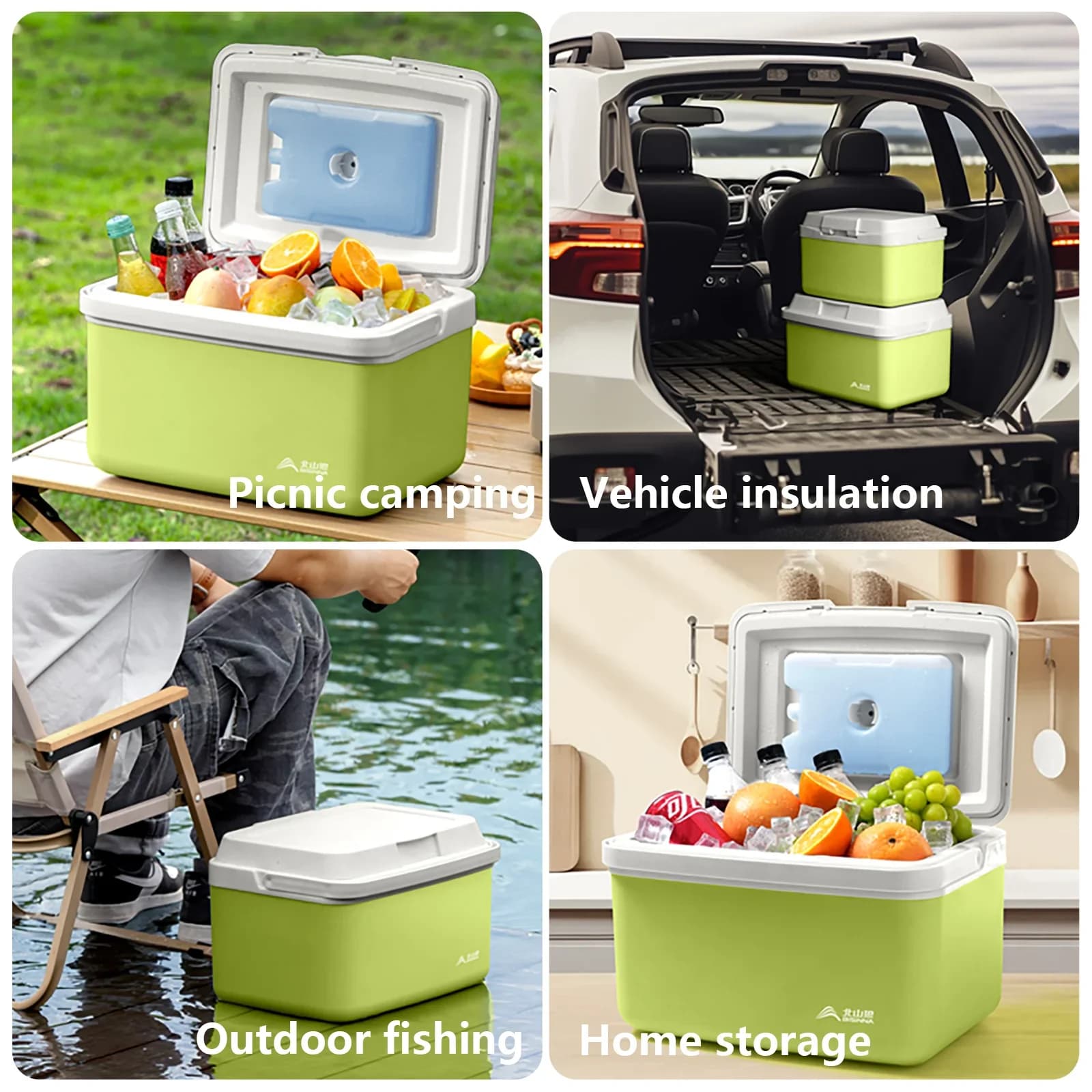 Glacière de camping portable BISINNA 6L/9L/15L pour pêche, pique-nique et extérieur