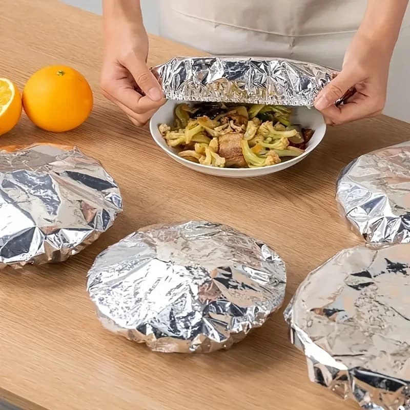 Couvercles isolants en aluminium pour plats et assiettes (10/100 pièces)