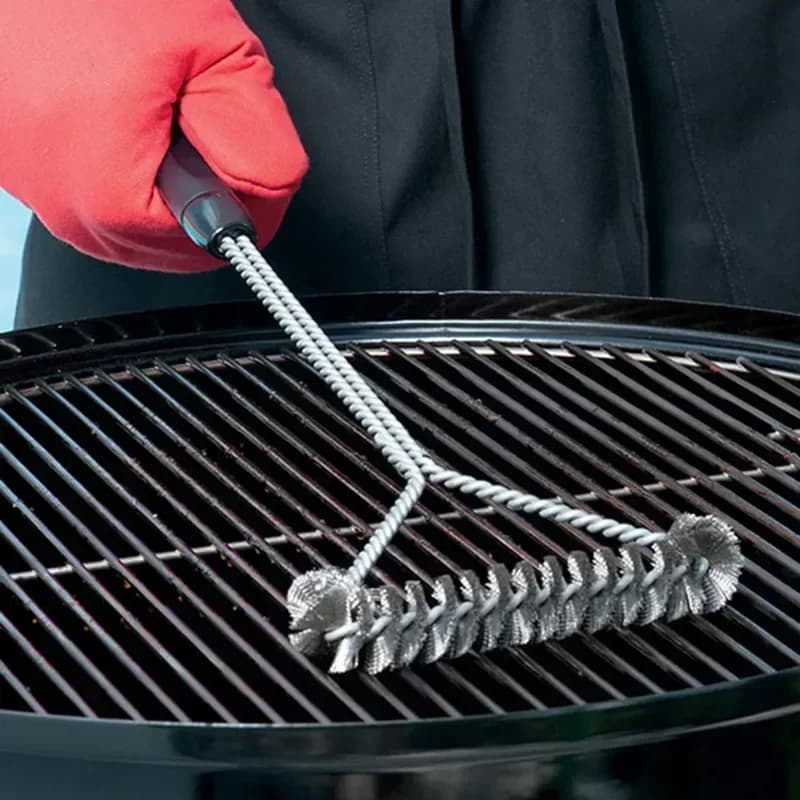 Brosse de Nettoyage pour Barbecue en Acier Inoxydable - Brosse Métallique Robuste