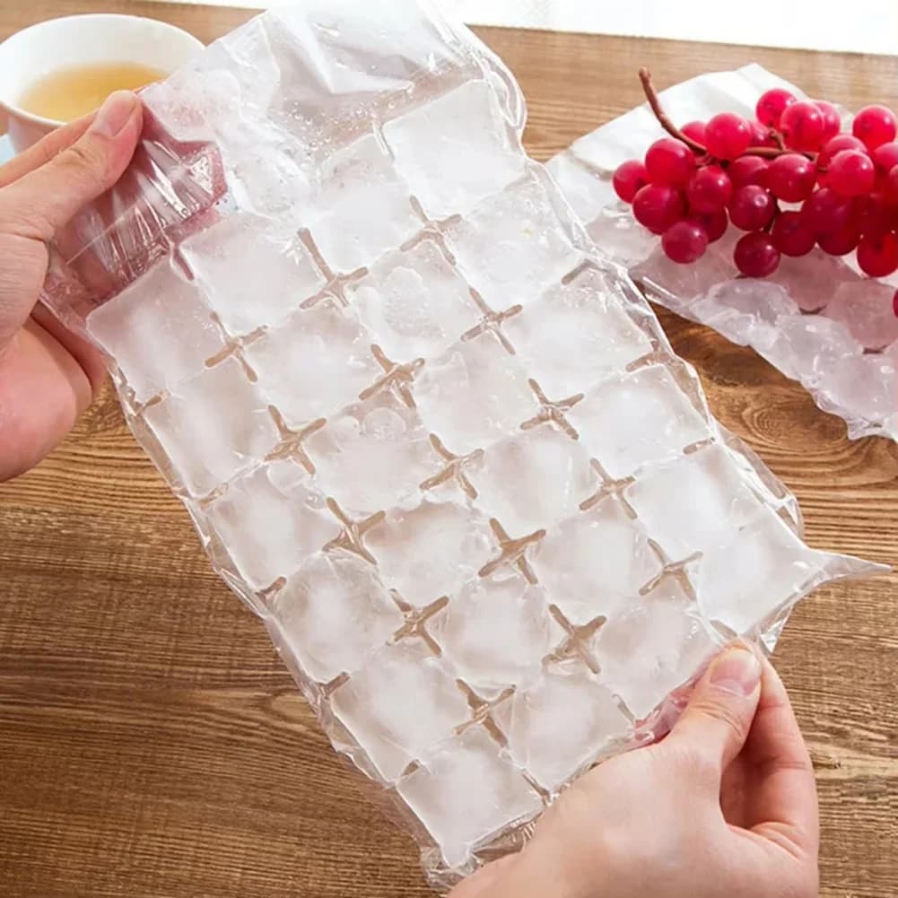 Sacs à Glaçons Jetables Auto-Scellants 10-100 pcs - Moule à Glaçons pour Bar et Cocktails