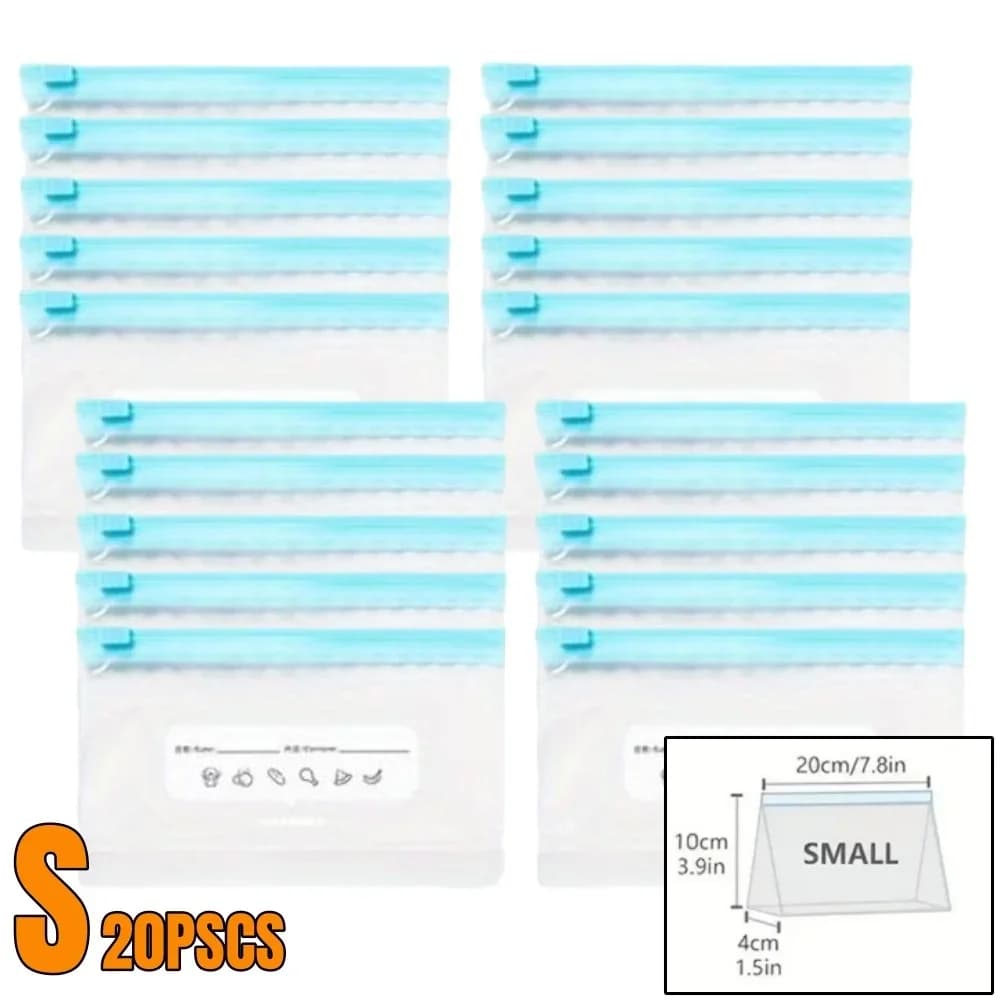 Sacs de conservation zippés pour aliments et congélation étanches - 10 à 90 pcs
