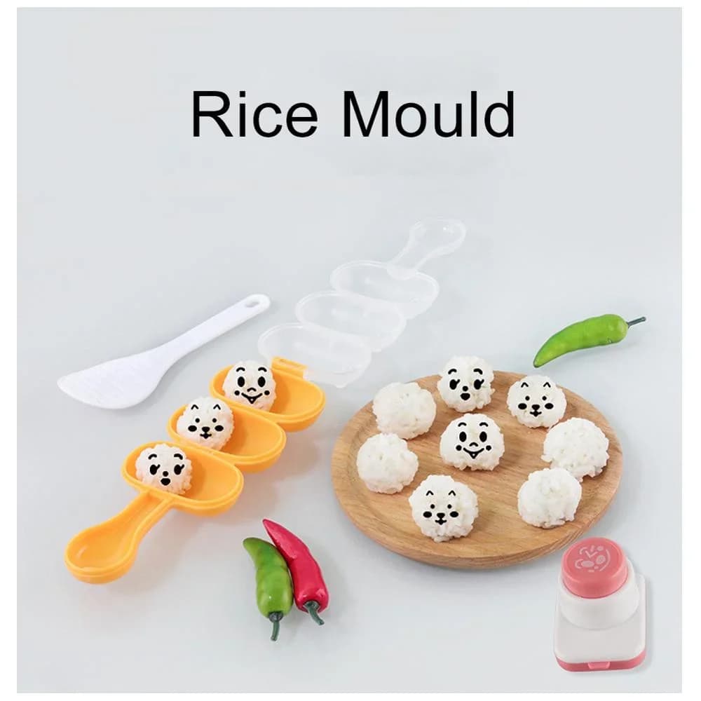Emporte-pièce pour algues nori et moule à onigiri sourire - Décoration bento et sushi