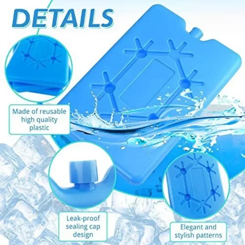 Pain de glace réutilisable portable pour glacière et conservation des aliments