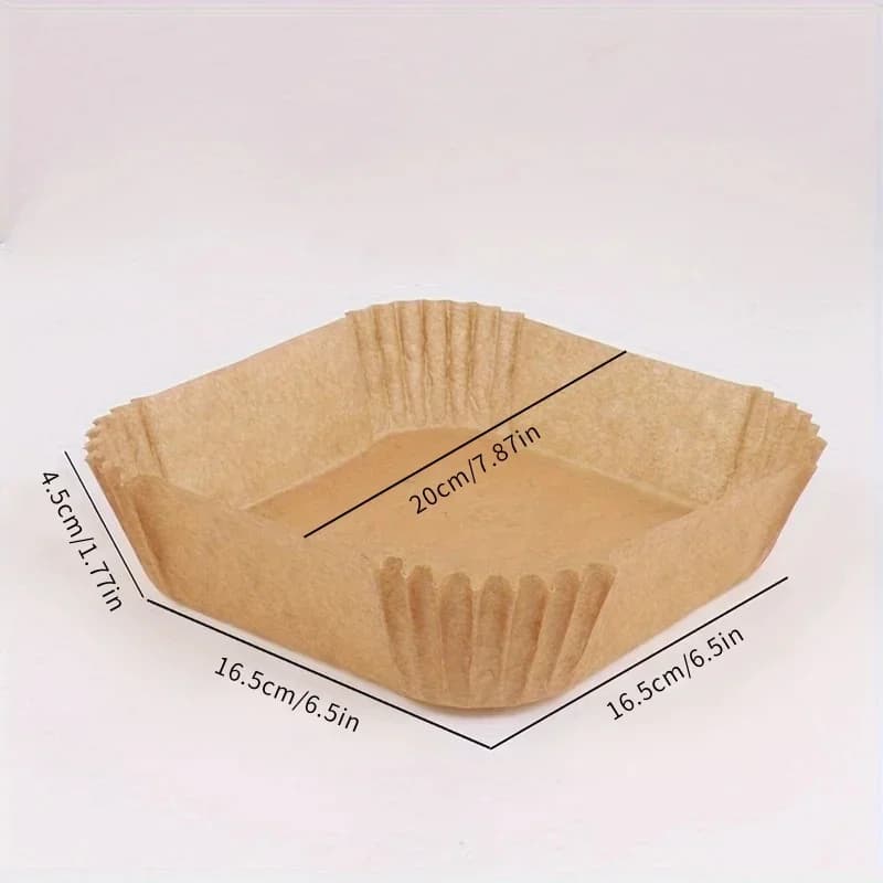Feuilles de papier cuisson jetables pour friteuse à air - Anti-graisse et imperméables