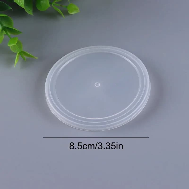 Lot de 5 couvercles transparents en ABS pour boîtes de conserve