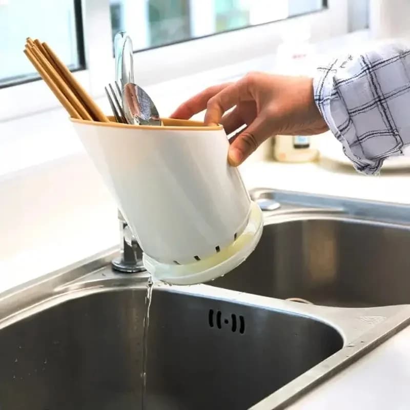 Égouttoir à Couverts avec Plateau - Range-Couverts pour Cuisine
