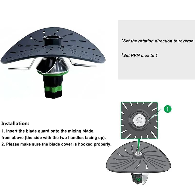 Couvre-lame innovant en nylon pour Vorwerk Thermomix BIMBY TM5 TM6 TM31