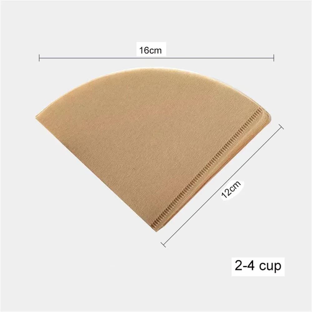 Filtres à café coniques V60 en papier non blanchi - Jetables pour cafetière filtre et pour-over (40/100 pièces)