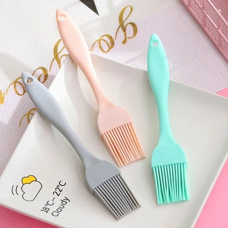 Pinceau à huile en silicone alimentaire pour barbecue et pâtisserie