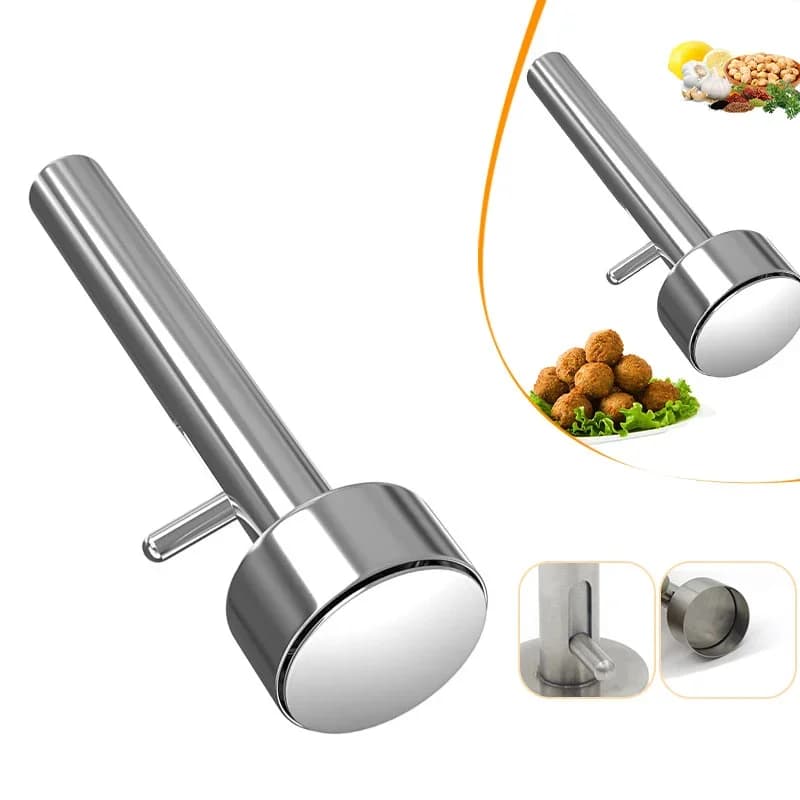 Moule et cuillère à falafels professionnelle en acier inoxydable