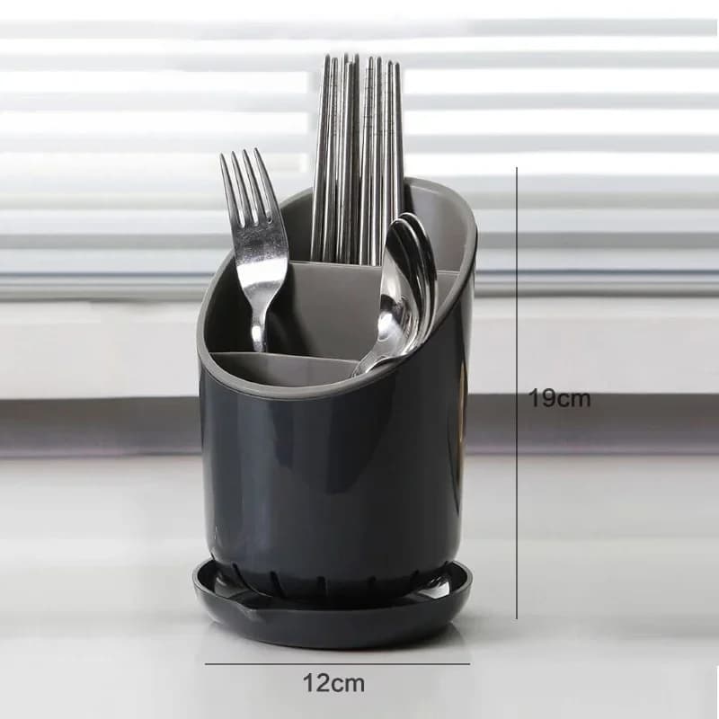 Égouttoir à Couverts avec Plateau - Range-Couverts pour Cuisine