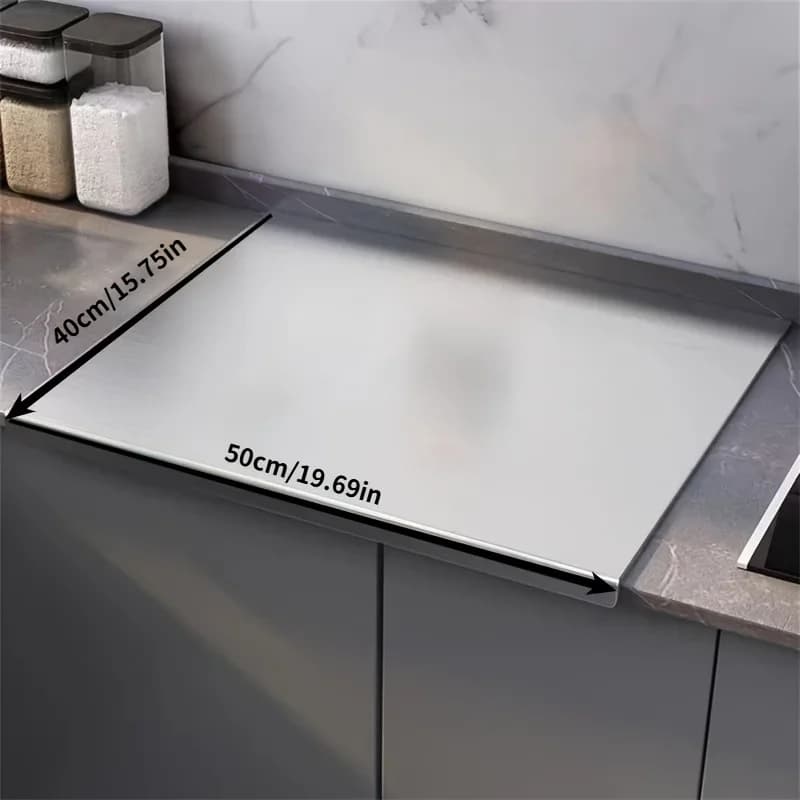 Grande planche à découper pliable en acier inoxydable pour cuisine et barbecue