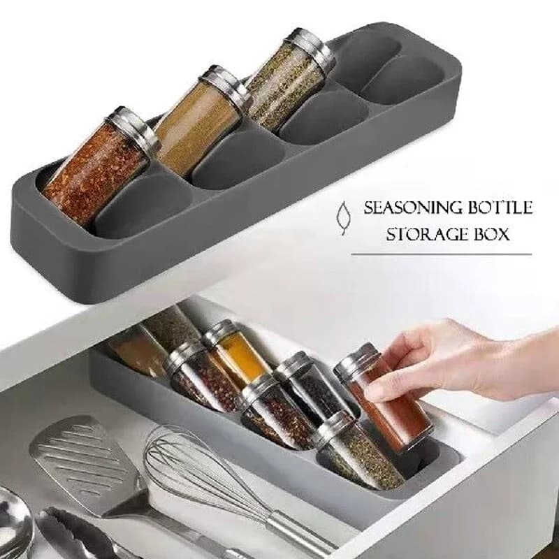 Organisateur de tiroir pour couverts et couteaux - Bac de rangement cuisine pour vaisselle et épices