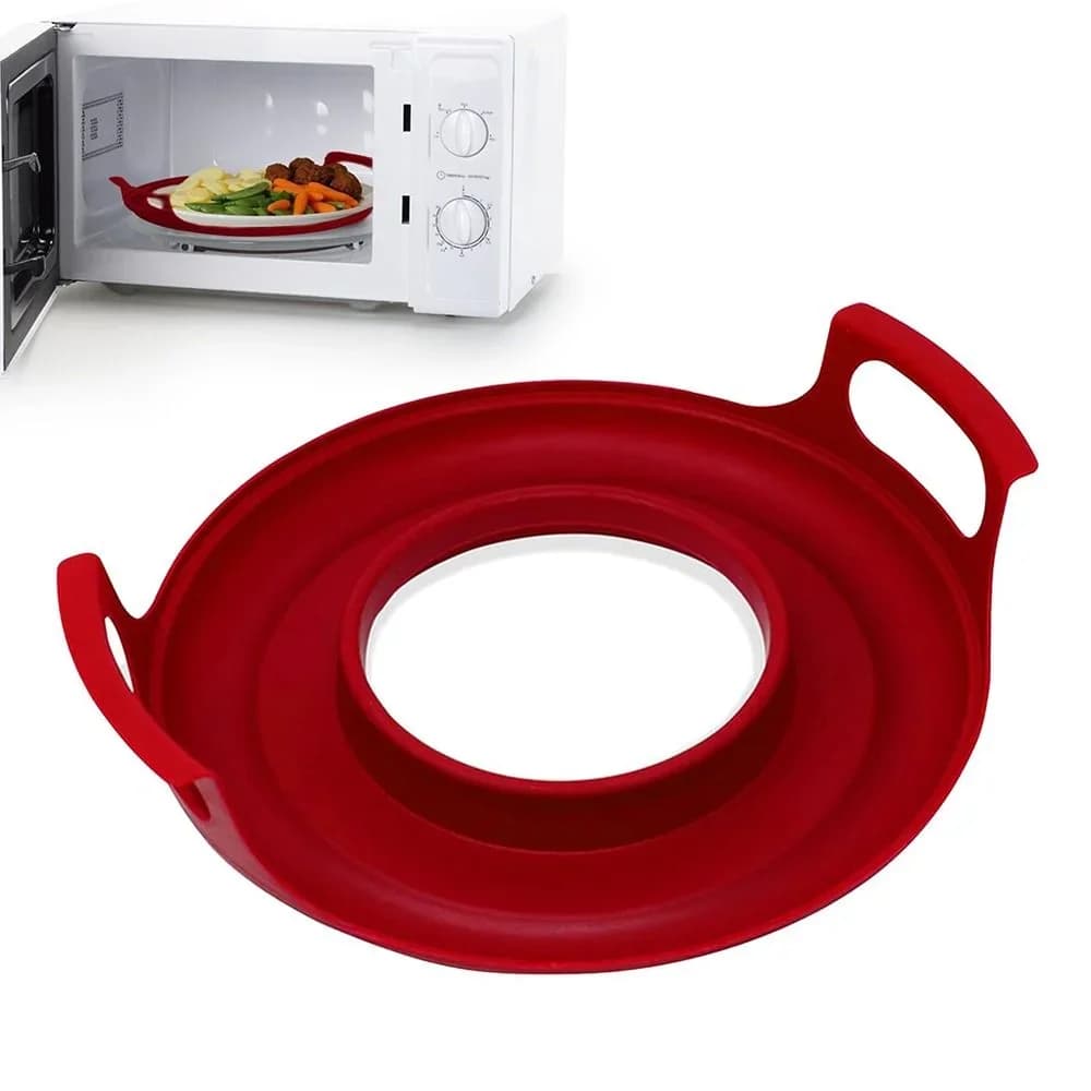 Plateau support pour micro-ondes anti-déformation en PP pour bols et assiettes, facile à nettoyer
