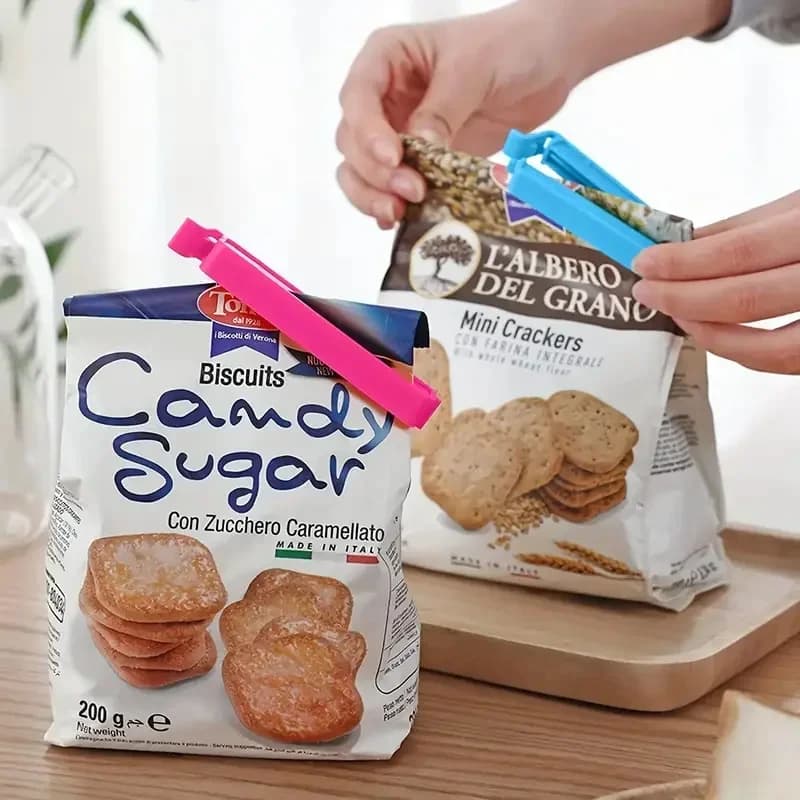 Pinces de fermeture colorées pour sachets alimentaires (5 à 30 pièces)