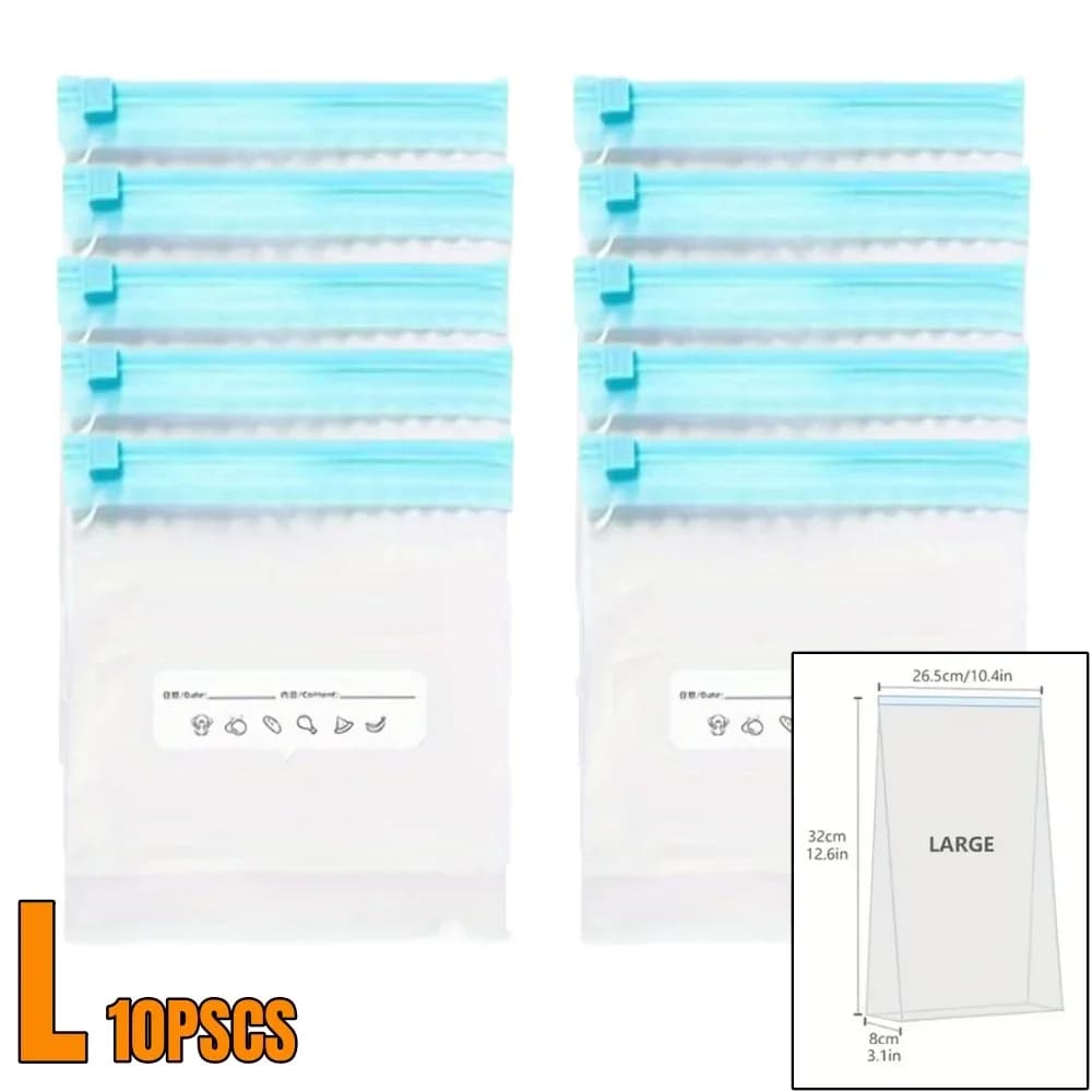 Sacs de conservation zippés pour aliments et congélation étanches - 10 à 90 pcs
