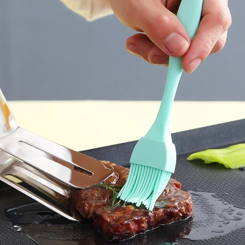 Pinceau à huile en silicone alimentaire pour barbecue et pâtisserie