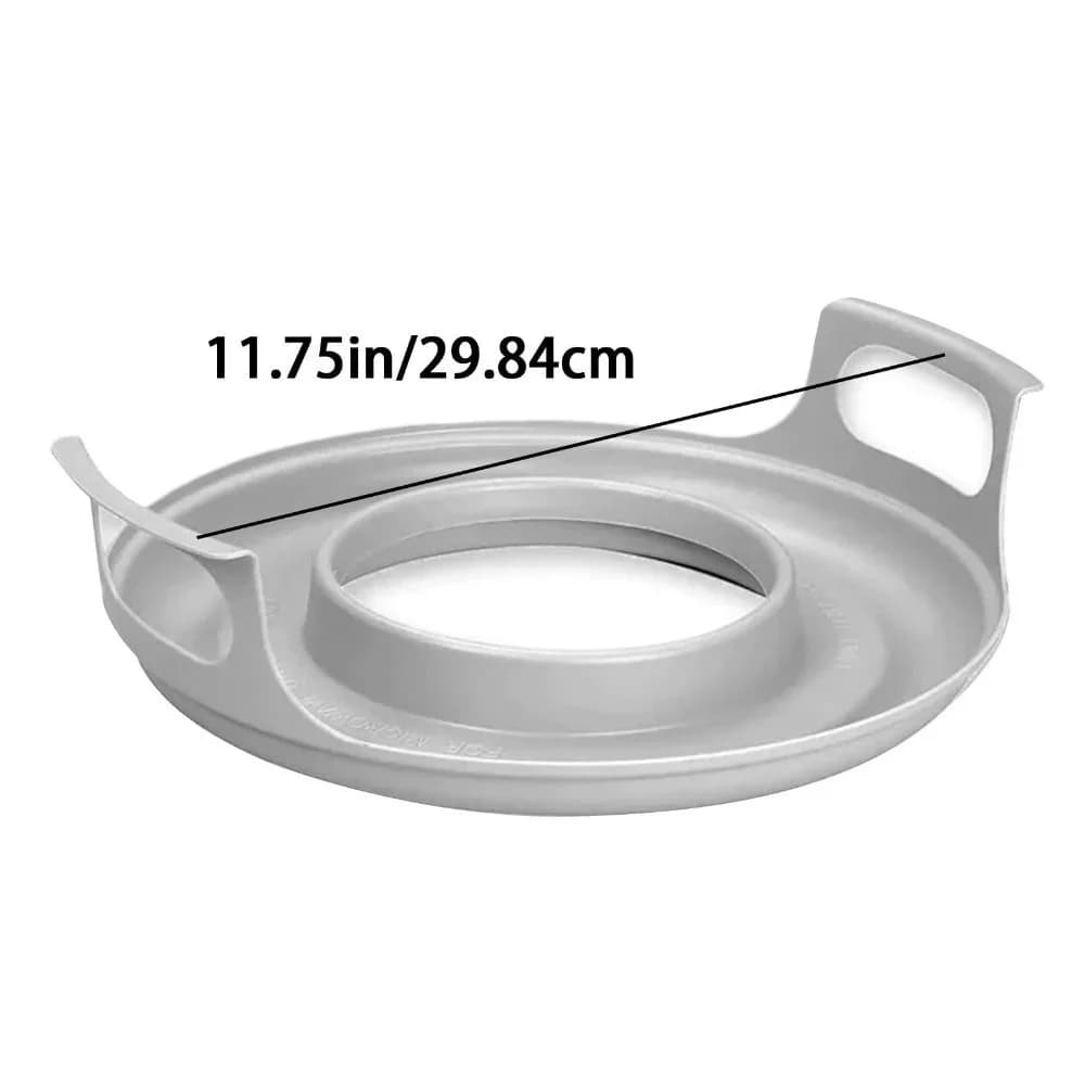 Plateau support pour micro-ondes anti-déformation en PP pour bols et assiettes, facile à nettoyer