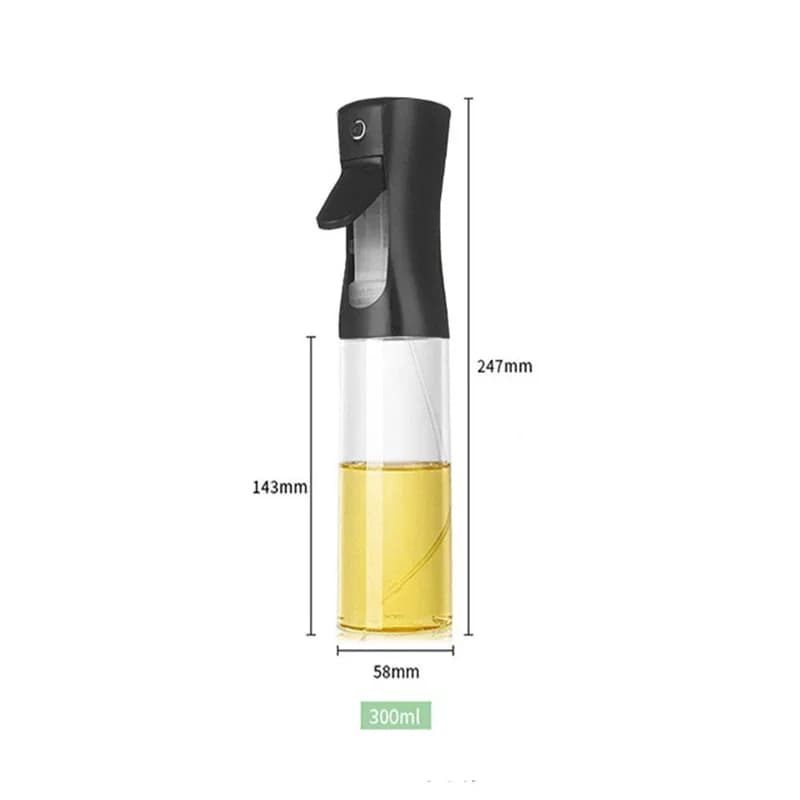 Vaporisateur d'Huile Cuisine 100/200/300/500 ml - Bouteille Spray pour Huile d'Olive et Friteuse sans Huile