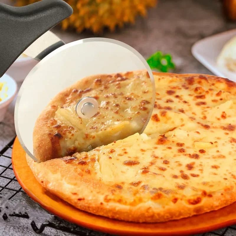 Roulette Coupe-Pizza en Acier Inoxydable pour Pâtisserie et Pâte