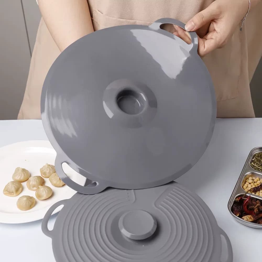 Couvercles en silicone pour bols, micro-ondes, réutilisables et résistants à la chaleur, pour bols, assiettes, casseroles et poêles