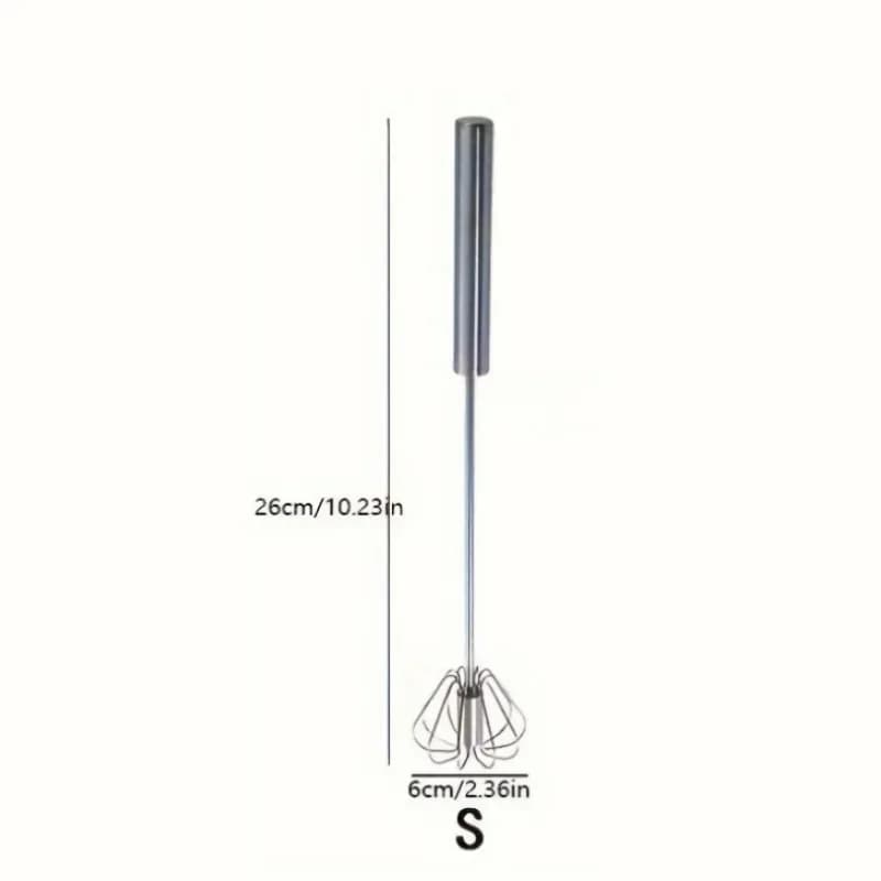 Batteur à œufs semi-automatique en acier inoxydable