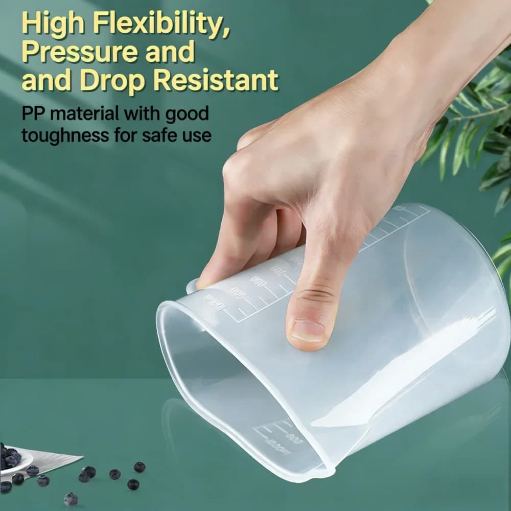 Verre Doseur Alimentaire Gradué 100-5000 ml - Pichet Doseur Plastique Résistant à la Chaleur