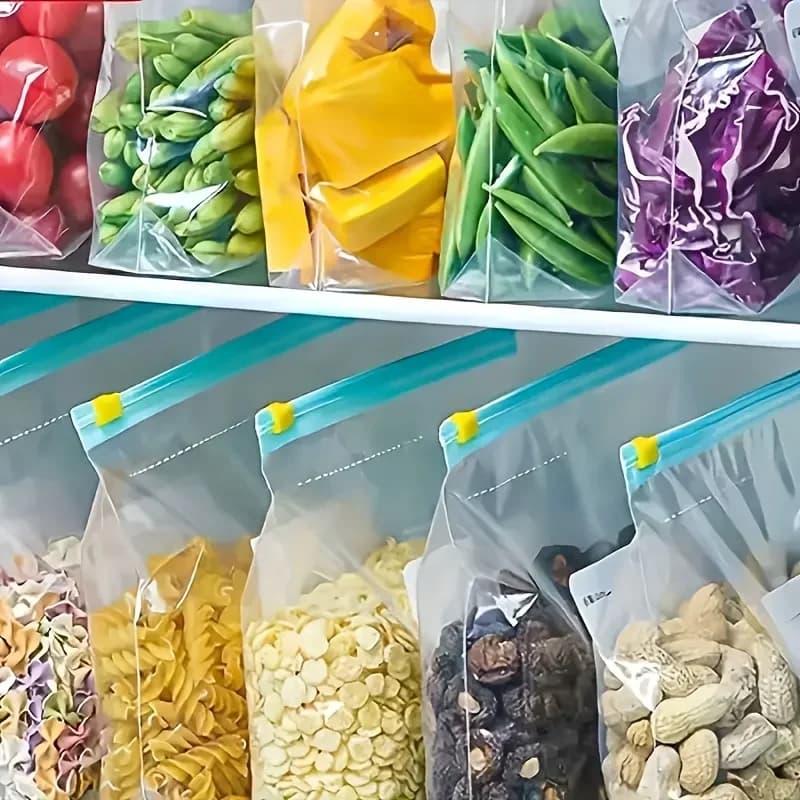 Sacs de conservation zippés pour aliments et congélation étanches - 10 à 90 pcs