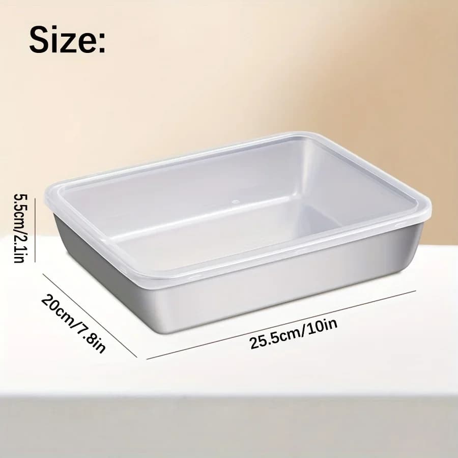 Lot de 3 boîtes alimentaires hermétiques en acier inoxydable sans BPA - Rangement pour réfrigérateur et cellier