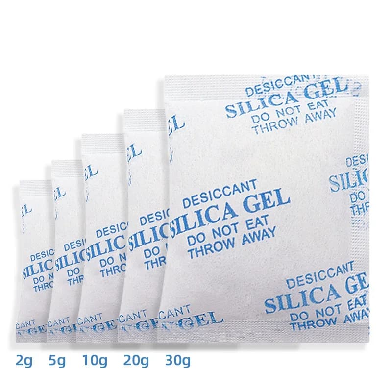 Sachets de gel de silice déshydratant non toxique 2/5/10/20/30g - Absorbeur d'humidité