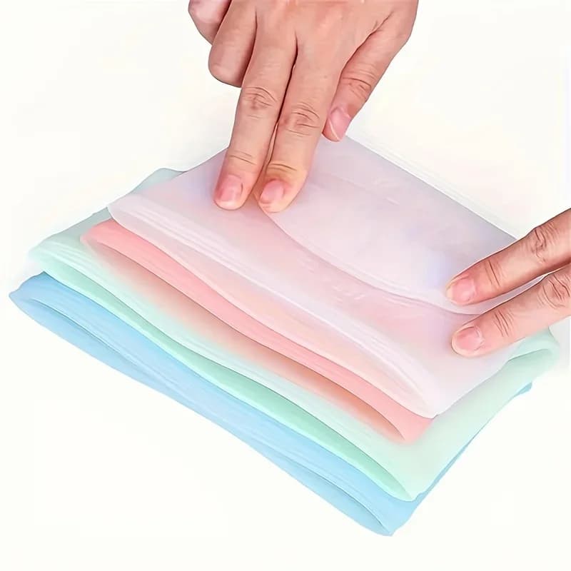 Sacs de conservation réutilisables en silicone | Sachets hermétiques étanches pour réfrigérateur (1/3 pièces)