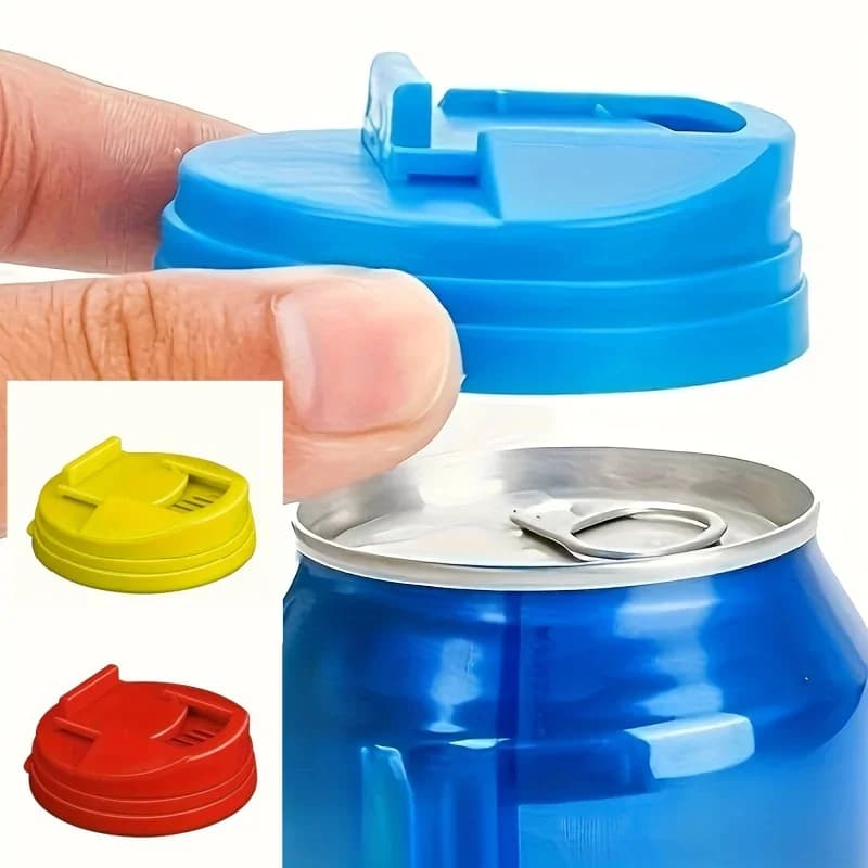 Lot de 3/6 Couvercles Réutilisables pour Canettes - Hermétiques et Anti-Fuites