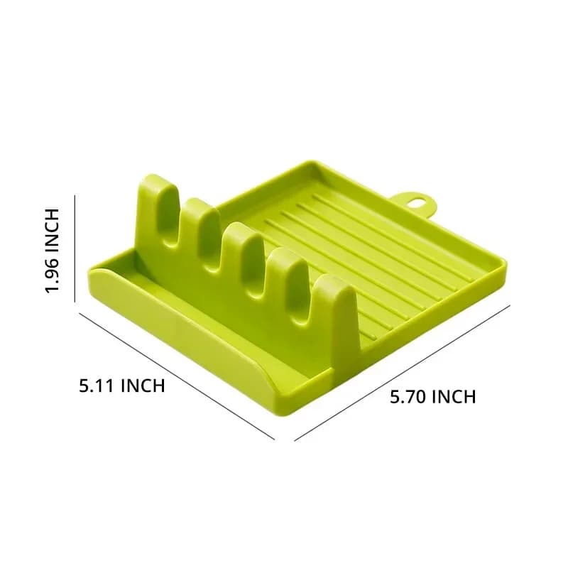 Support pour spatule et couvercle de casserole - Repose-cuillère pour plan de travail