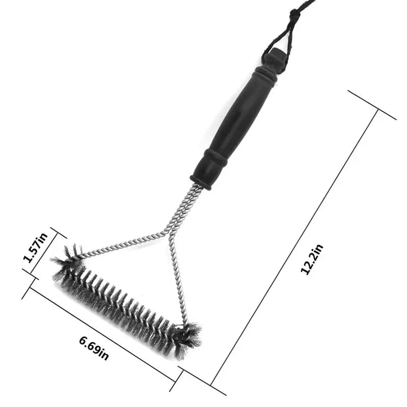 Brosse de Nettoyage pour Barbecue en Acier Inoxydable - Brosse Métallique Robuste