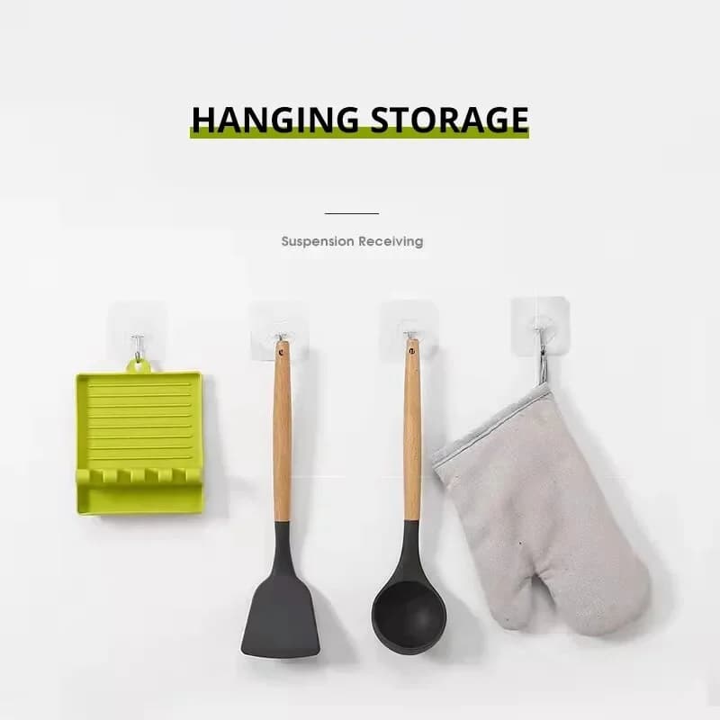 Support pour spatule et couvercle de casserole - Repose-cuillère pour plan de travail