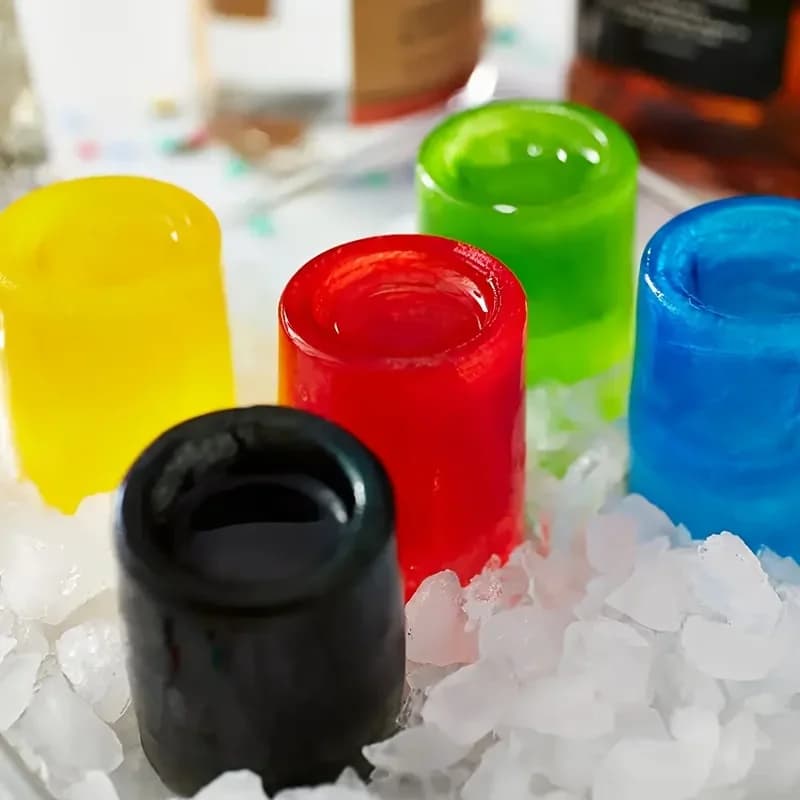 Moule à glaçons en silicone à 4 trous, presse-glaçons ronds pour whisky et cocktails