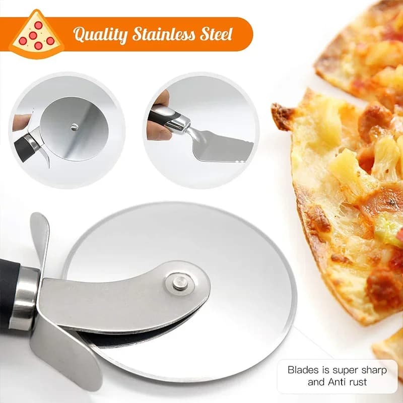 Roulette à pizza en acier inoxydable de qualité supérieure