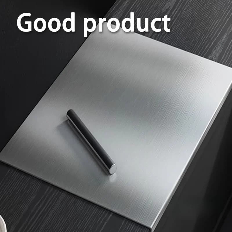 Grande planche à découper pliable en acier inoxydable pour cuisine et barbecue
