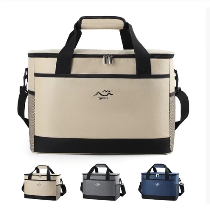 Sac isotherme repas carré grande capacité - Sac bandoulière de pique-nique