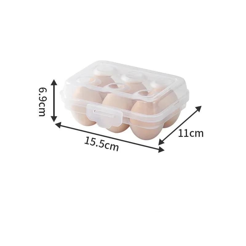 Boîte de rangement pour œufs en plastique avec couvercle pour réfrigérateur