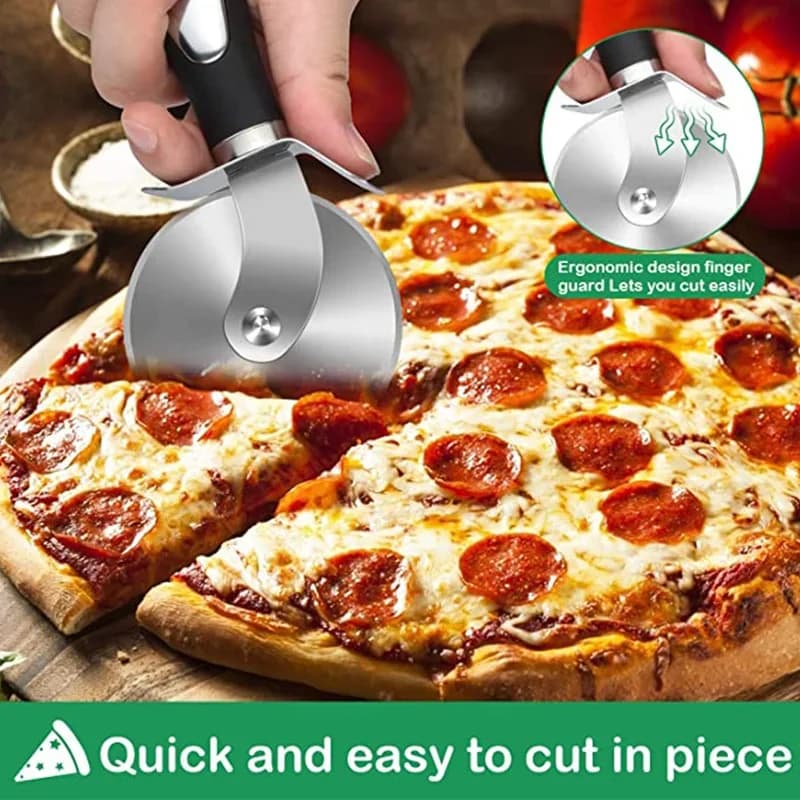 Roulette à pizza en acier inoxydable de qualité supérieure