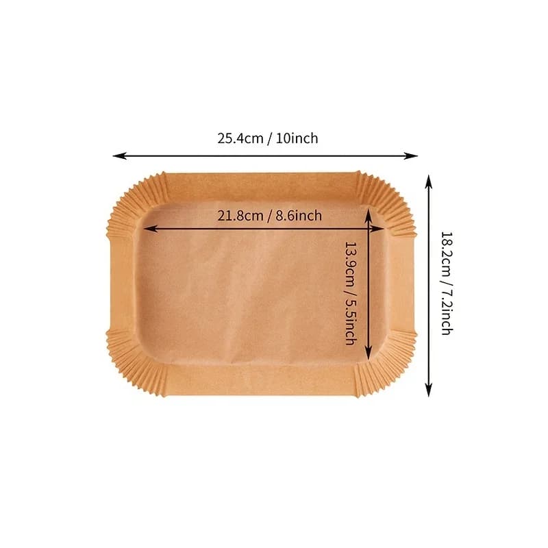 Feuilles de papier cuisson jetables pour friteuse à air - Anti-graisse et imperméables