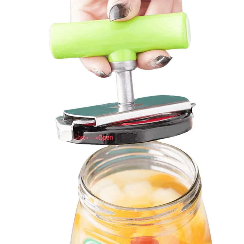 Ouvre-bocal universel réglable en acier inoxydable | Outil ergonomique pour couvercles et capsules