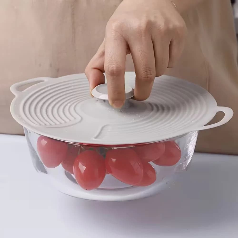 Couvercles en silicone pour bols, micro-ondes, réutilisables et résistants à la chaleur, pour bols, assiettes, casseroles et poêles