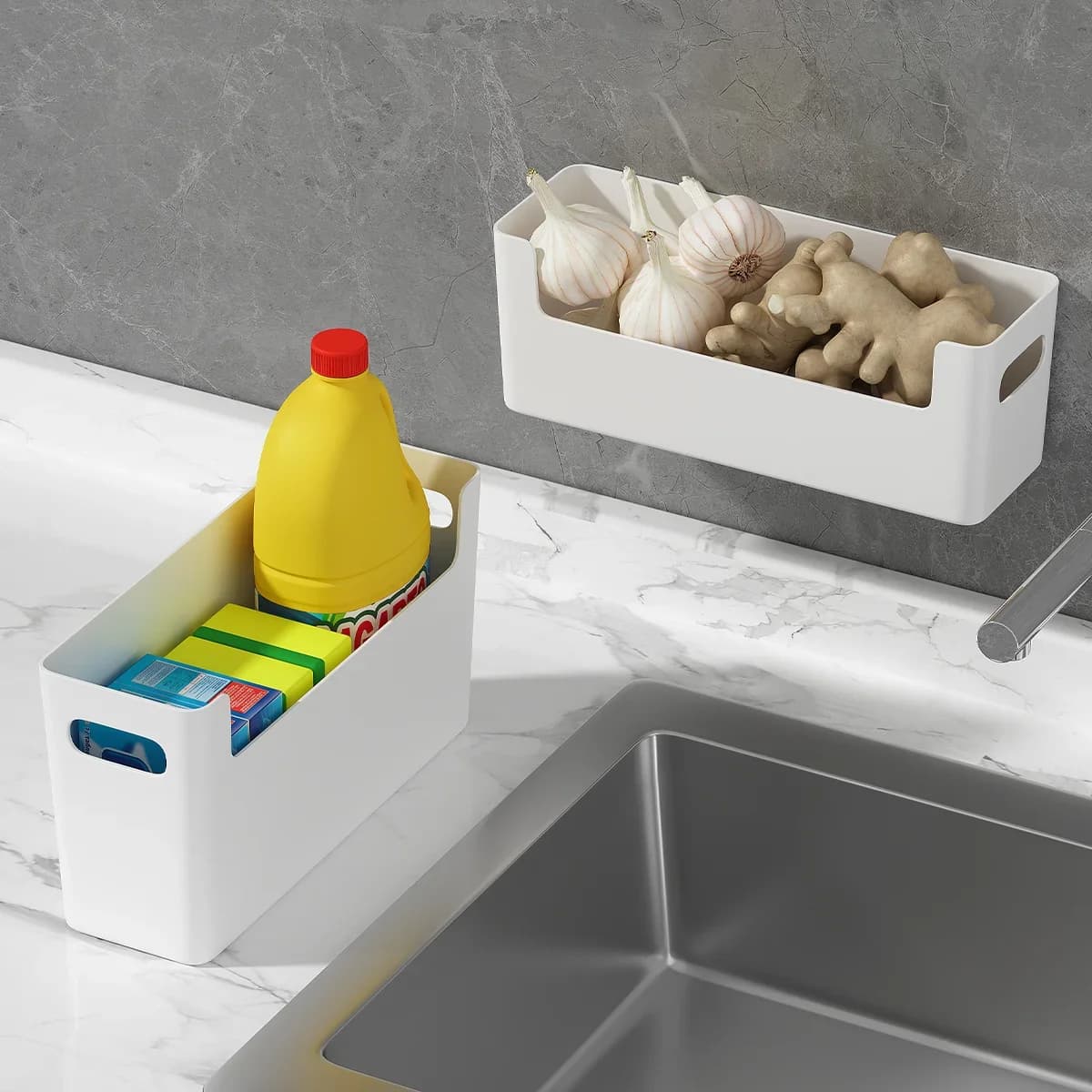 Organisateur mural pour porte de placard, support pour film alimentaire, sachets et produits de bain
