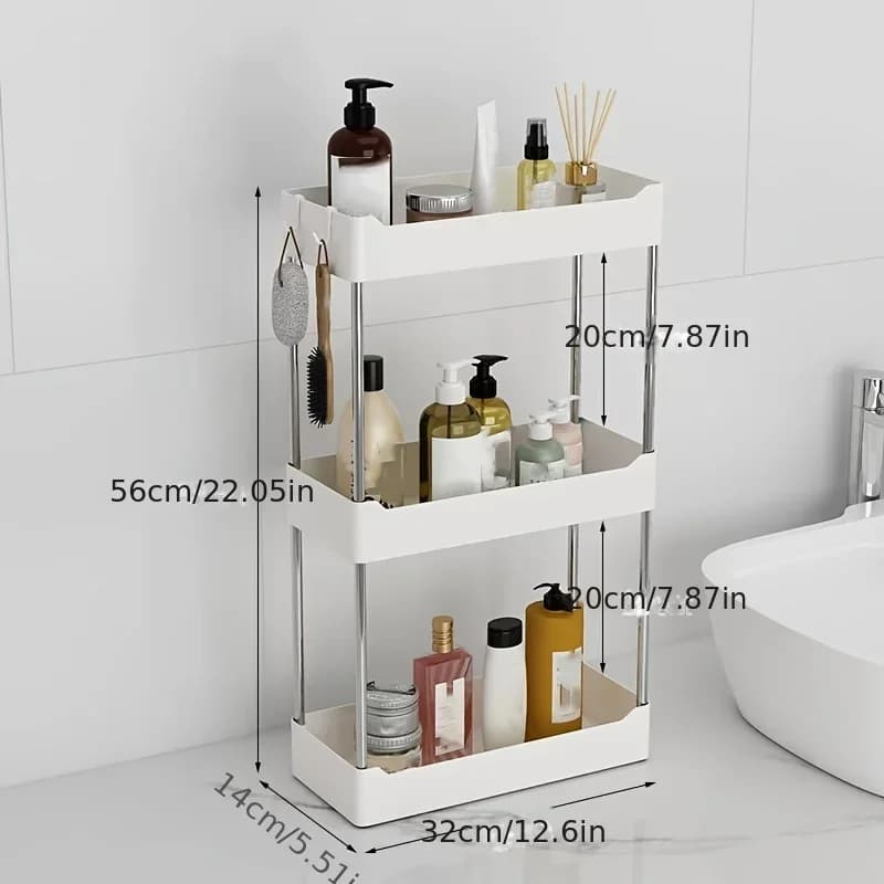 Étagère à Épices de Cuisine Multifonction - Rangement Étagé pour Plan de Travail