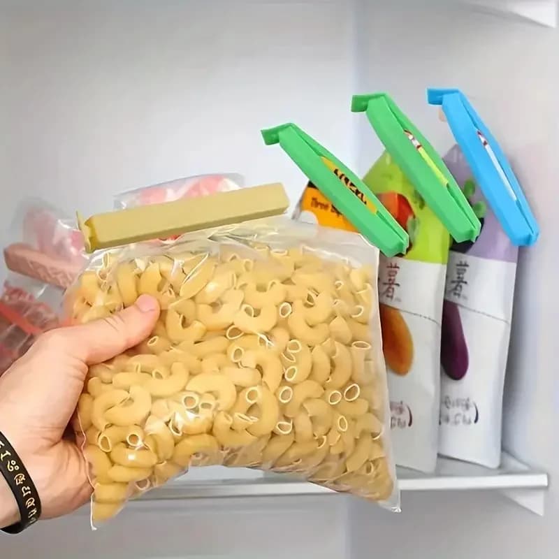 Pinces de fermeture colorées pour sachets alimentaires (5 à 30 pièces)